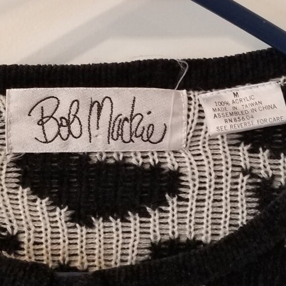 Bob Mackie Women's Medium black & white sweater - Picture 2 of 3